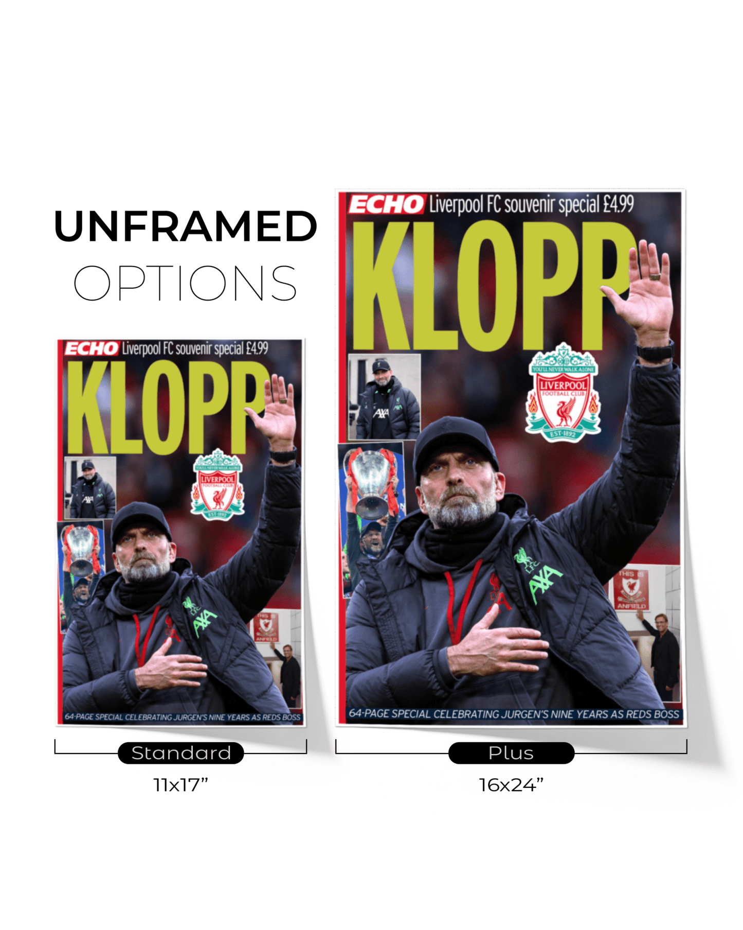 2024 Liverpool Football Farewell to Jurgen "KLOPP" Framed Newspaper - TitleGameFrames.com