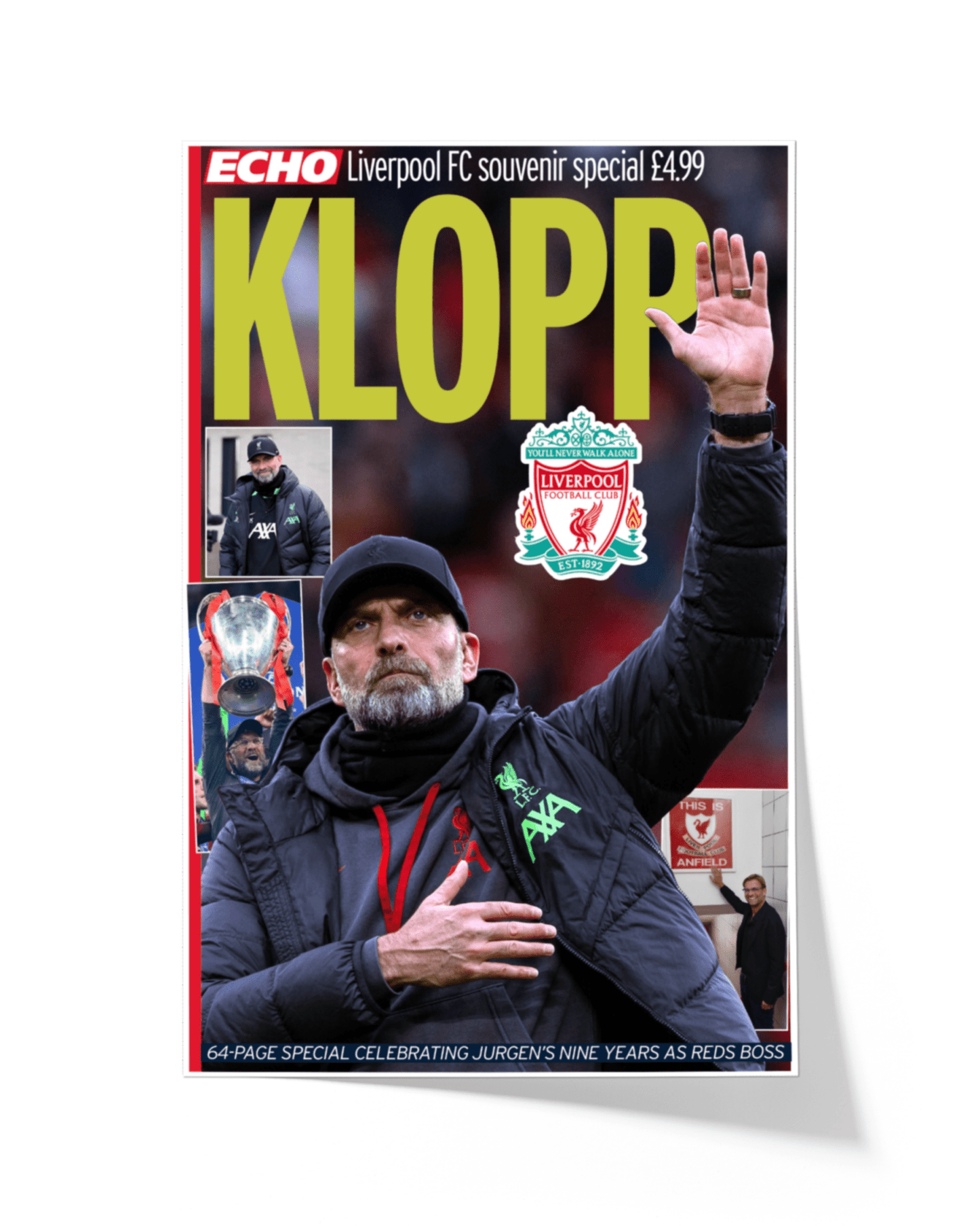 2024 Liverpool Football Farewell to Jurgen "KLOPP" Framed Newspaper - TitleGameFrames.com