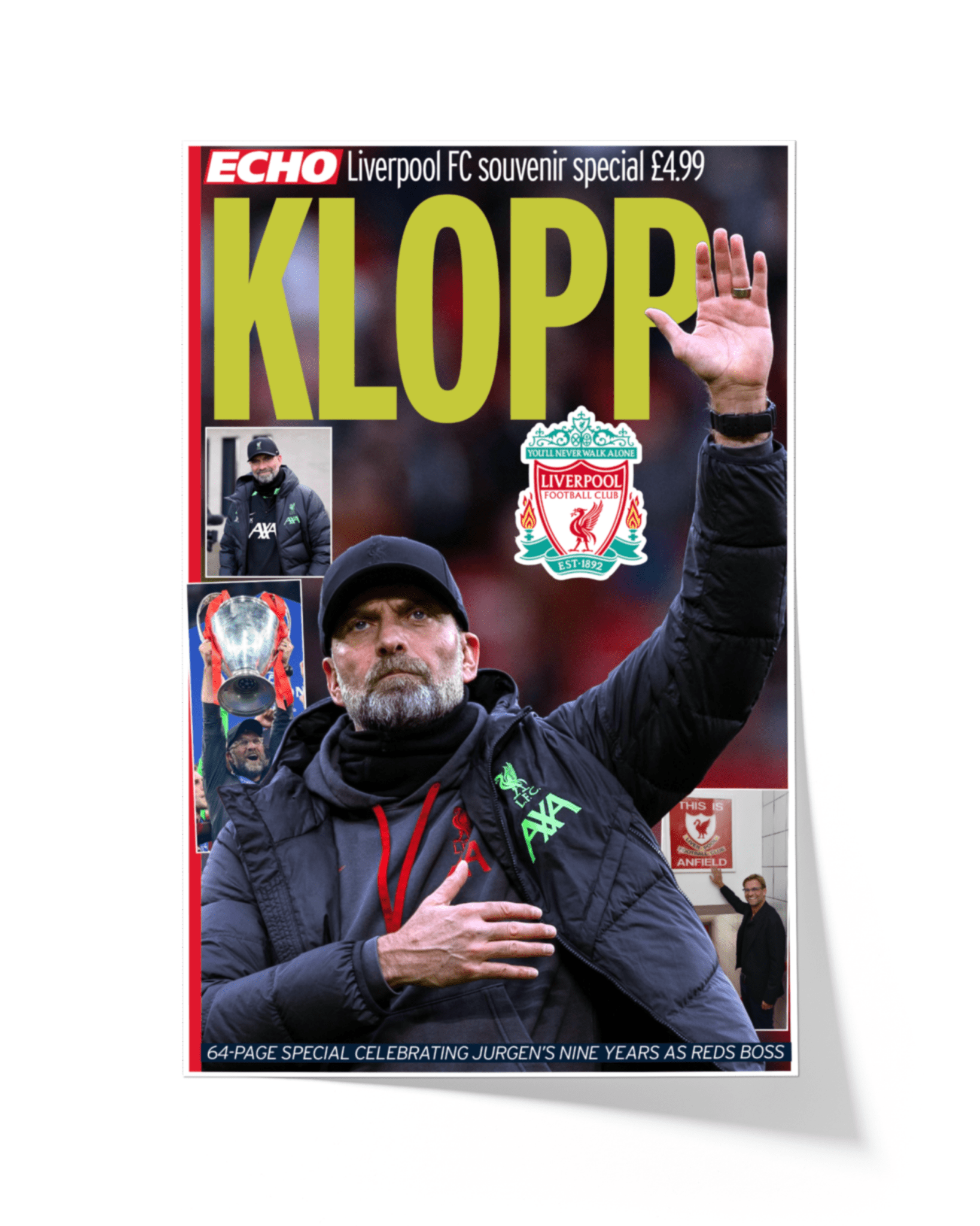 2024 Liverpool Football Farewell to Jurgen "KLOPP" Framed Newspaper - TitleGameFrames.com
