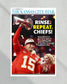 2024 Mahomes Leads Chiefs to Super Bowl LVIII Glory: Framed Newspaper - TitleGameFrames.com