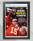 2024 Mahomes Leads Chiefs to Super Bowl LVIII Glory: Framed Newspaper - TitleGameFrames.com