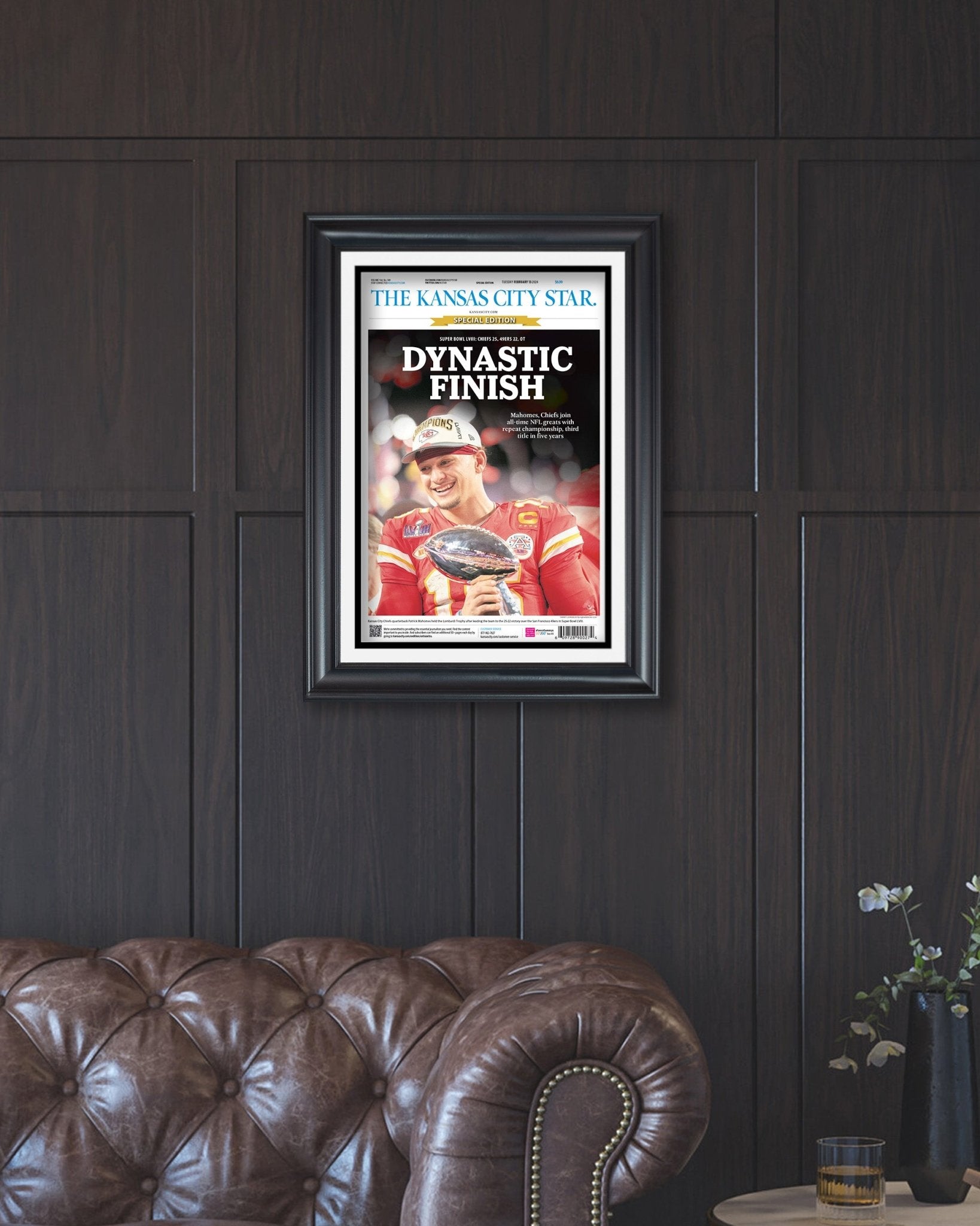 2024 Special Edition: Kansas City Chiefs Super Bowl LVIII 'DYNASTIC FINISH' - Title Game Frames