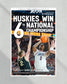 2024 Uconn Huskies ‘WIN 6TH' NCAA Champions Framed Newspaper - Title Game Frames