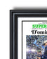 2025 - 26 Seattle Seahawks Super Bowl LX “D’omination!” Championship Victory Over Patriots Framed Newspaper - TitleGameFrames.com
