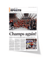 2025 Florida Panthers Stanley Cup Winners "Champs Again!" Framed Sports Edition Newspaper - TitleGameFrames.com