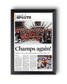 2025 Florida Panthers Stanley Cup Winners "Champs Again!" Framed Sports Edition Newspaper - TitleGameFrames.com
