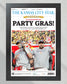 2025 Kansas City Chiefs “PARTY GRAS!” AFC Championship Framed Newspaper - Title Game Frames