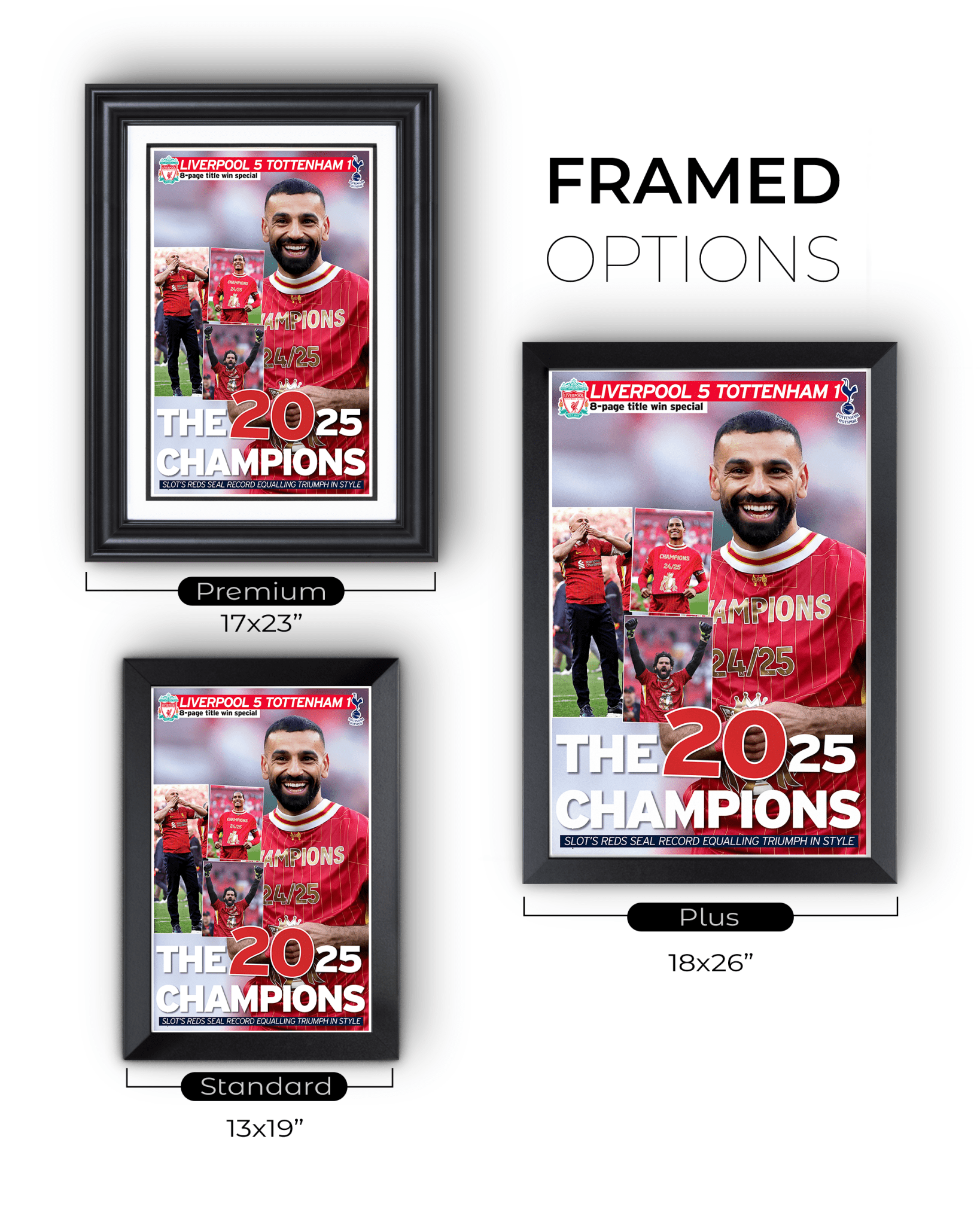 2025 Liverpool Football "CHAMPIONS" 20th English Title Special Edition Newspaper - TitleGameFrames.com