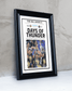 2025 Oklahoma City Thunders NBA Champions "Days of Thunders" Framed Newspaper - TitleGameFrames.com