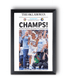 2025 Oklahoma City Thunders NBA Finals "CHAMPS!" Framed Newspaper - TitleGameFrames.com