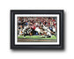 2026 Indiana Hoosier “Mendoza Touchdown” vs Miami CFP Championship Touchdown Framed Poster - TitleGameFrames.com