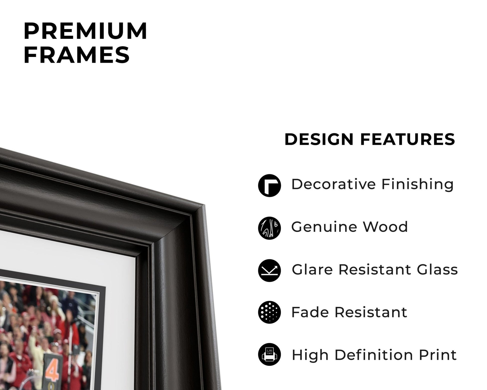 2026 Indiana Hoosier “Mendoza Touchdown” vs Miami CFP Championship Touchdown Framed Poster - TitleGameFrames.com