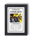 2026 Michigan Wolverines “CONQUERED” NCAA National Champions Framed Newspaper | 69 - 63 vs UConn - TitleGameFrames.com