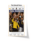 2026 Michigan Wolverines “Hail Raisers” College Basketball Championship Celebration Newspaper - TitleGameFrames.com