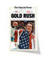 2026 Team USA Hockey “Gold Rush” Jack Hughes Olympic Winner Framed Newspaper - TitleGameFrames.com