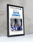 2025 Florida Gators Basketball SEC Champions "Gator Chomps" Framed Newspaper
