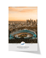 Los Angeles Skyline & Dodger Stadium: Aerial View Framed Print - TitleGameFrames.com