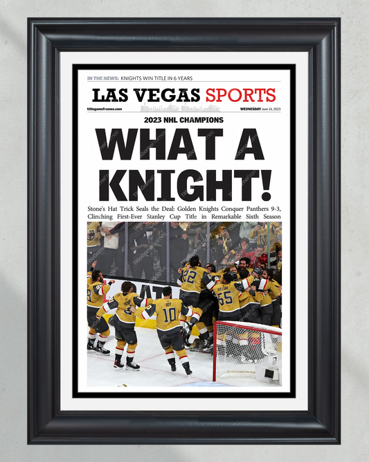 2023 Las Vegas Golden Knights 'KNIGHTS WIN CUP!' Front Page Newspaper