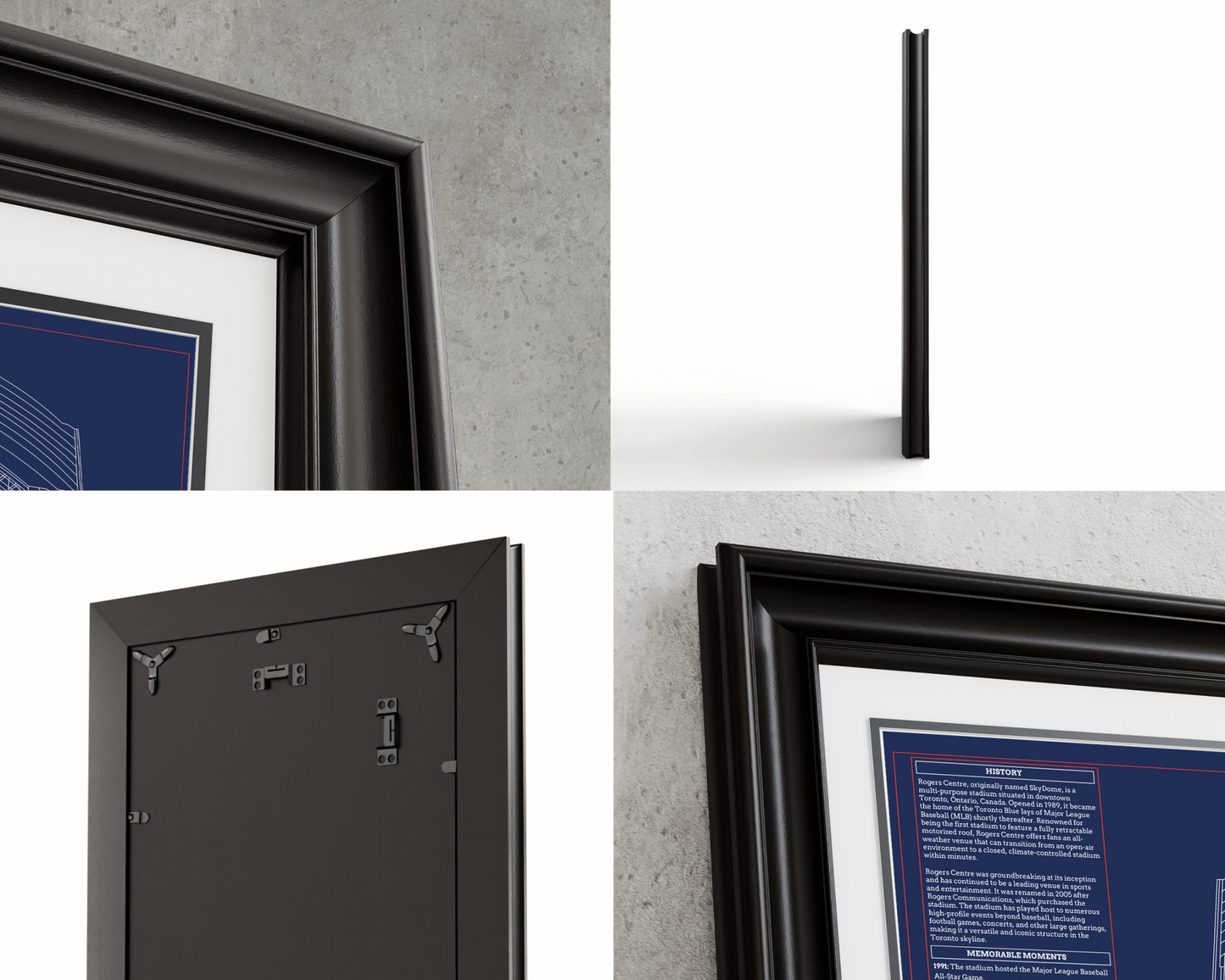 Rogers Centre Blueprint – Toronto Blue Jays Ballpark Stadium Wall Art - TitleGameFrames.com