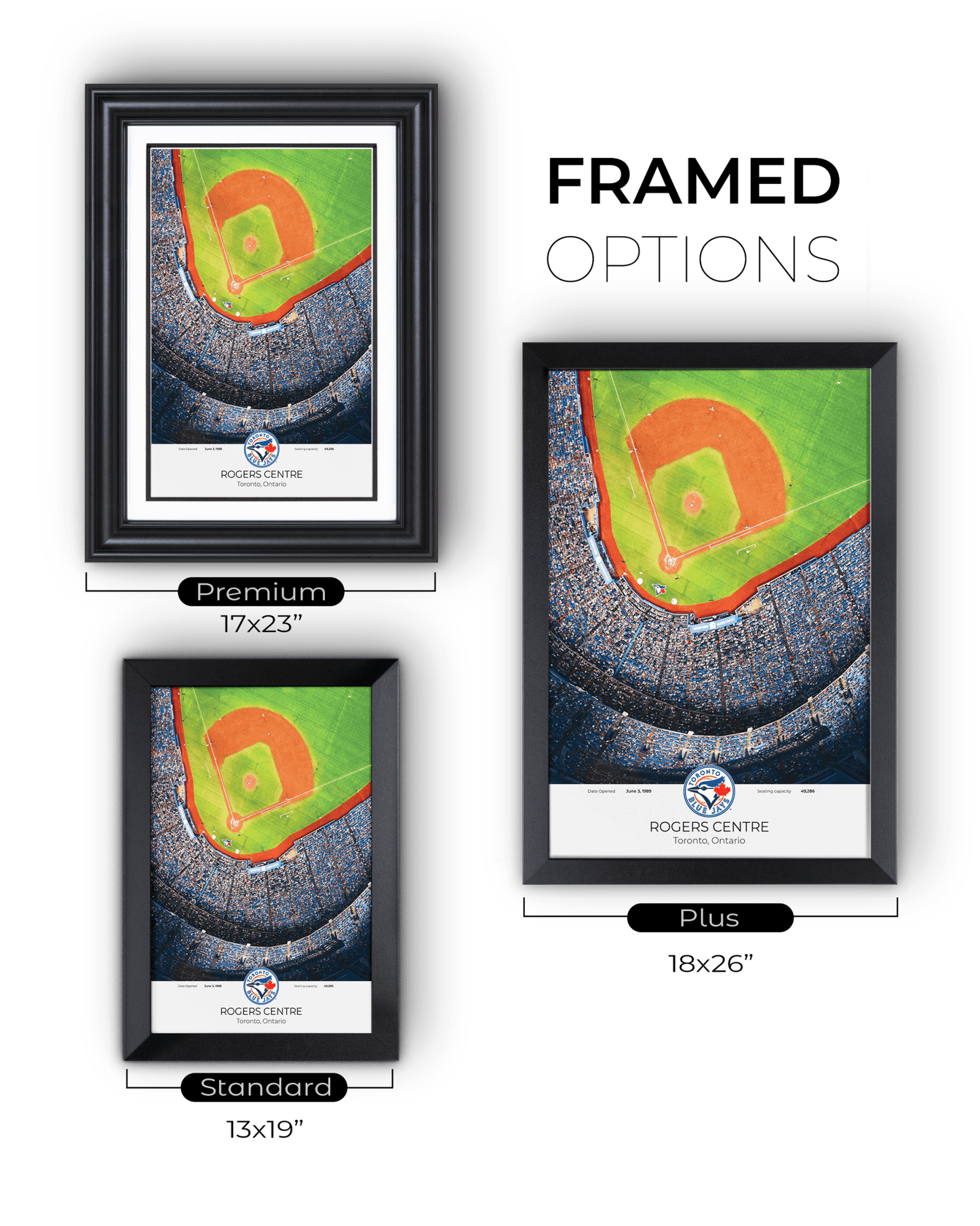 Toronto Blue Jays Rogers Centre Framed Print - TitleGameFrames.com