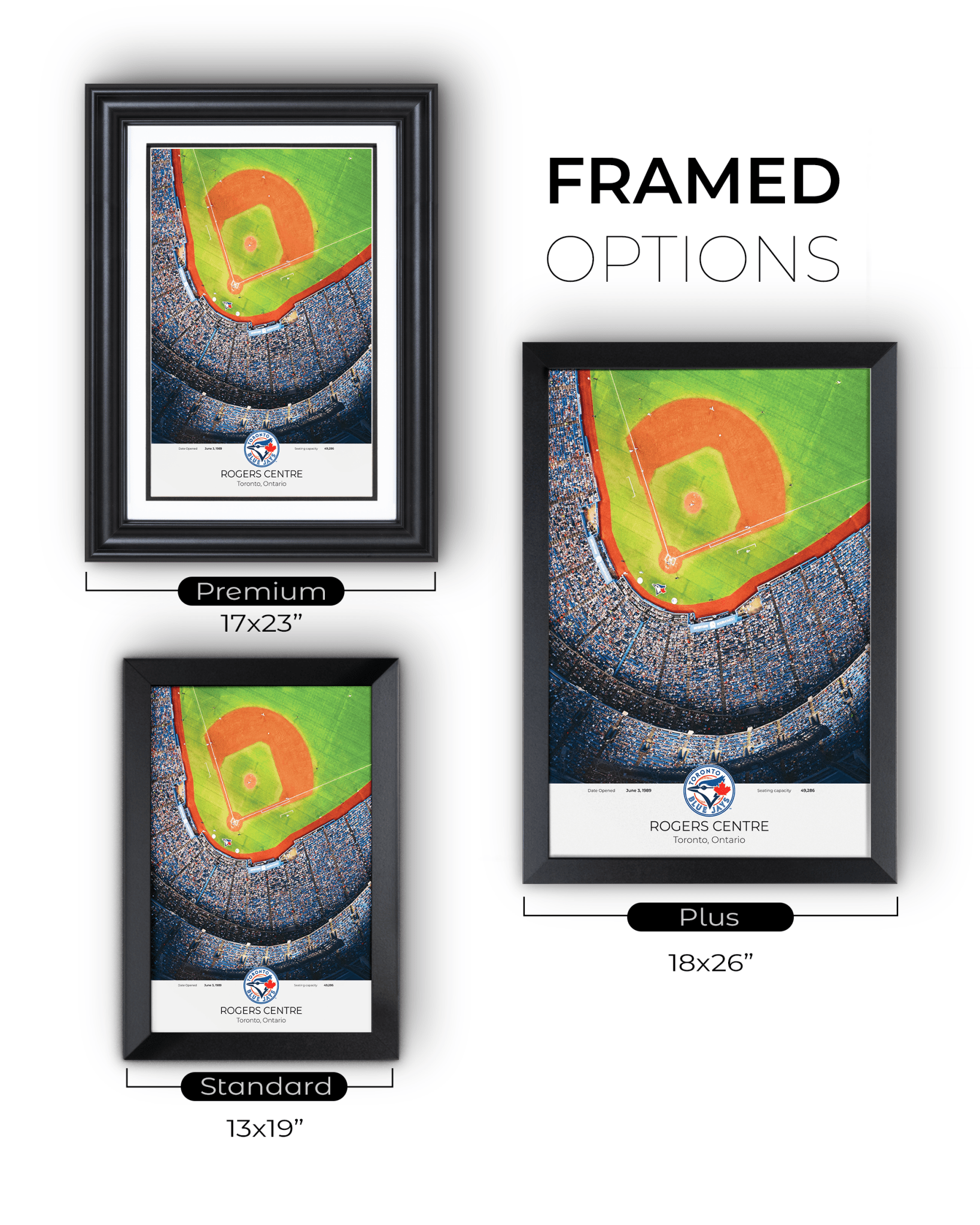 Toronto Blue Jays Rogers Centre Framed Print - TitleGameFrames.com