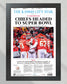 2023 Kansas City Chiefs 'Headed to Super bowl' AFC Champions Framed Front Page Newspaper - Title Game Frames