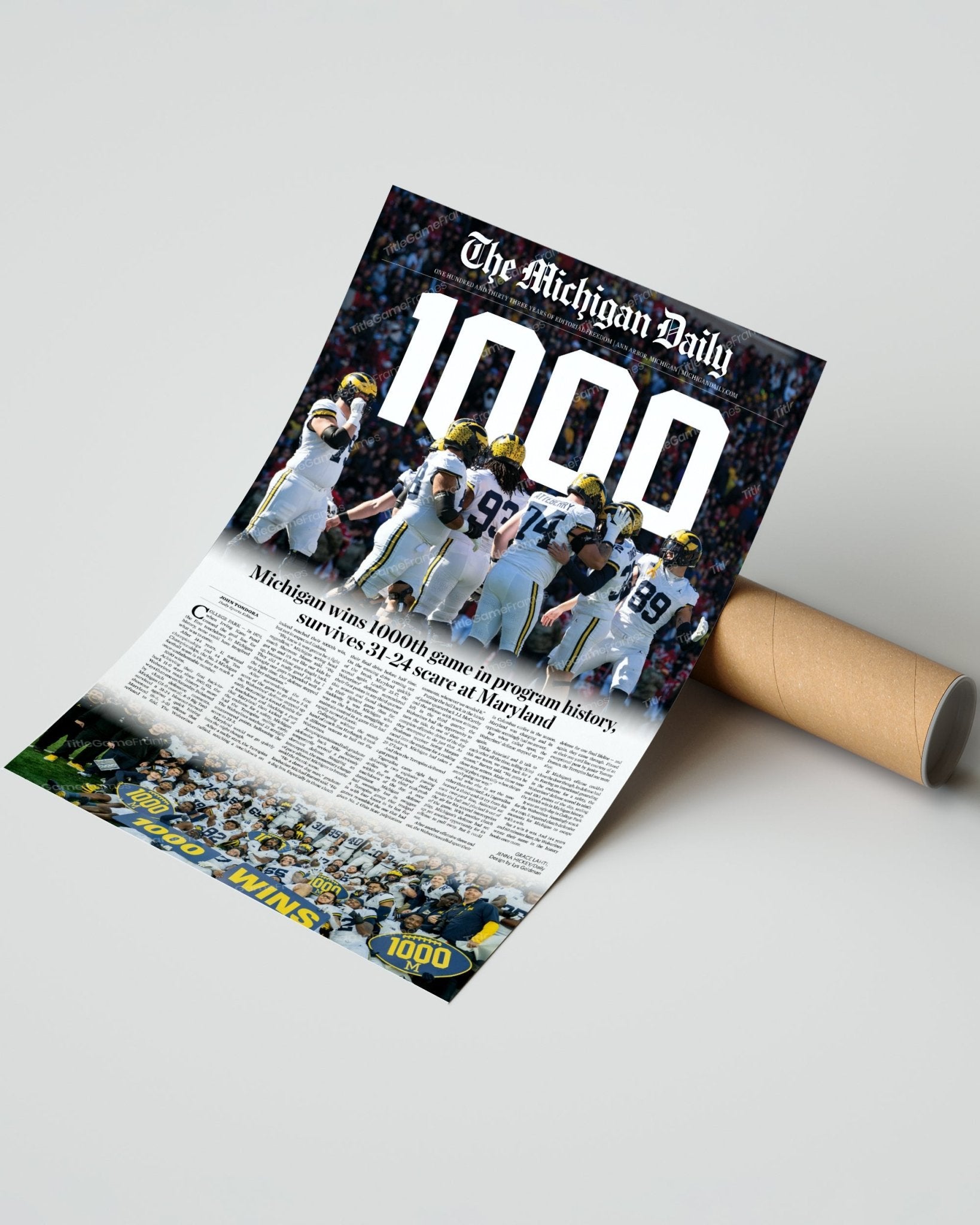 2023 Michigan Wolverines Historic 1,000th Win - The Michigan Daily