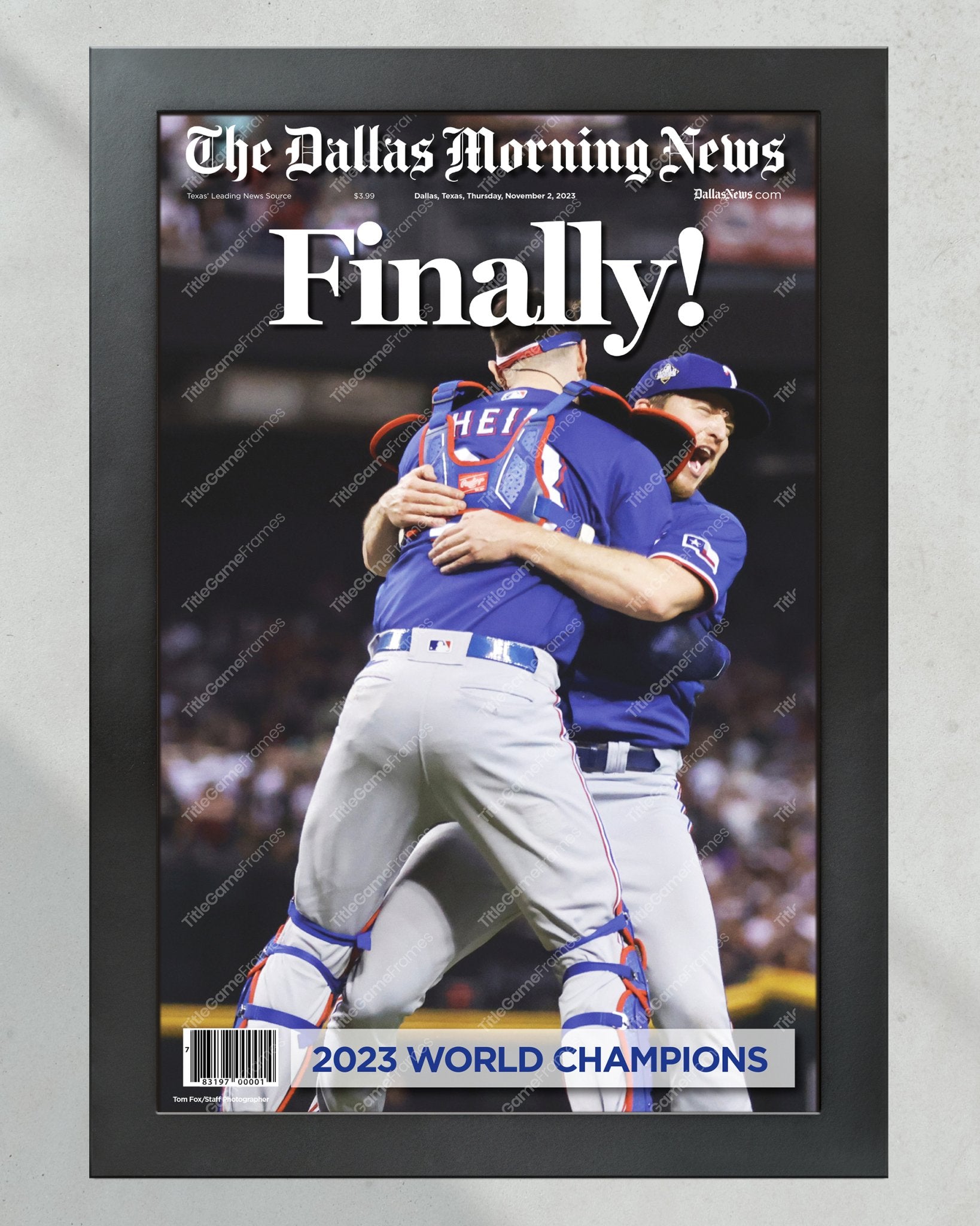 2023 Texas Rangers First World Series Win - 'Finally!' Commemorative ...