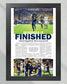 2024 Michigan Wolverines Champions - 'BUSINESS IS FINISHED' - Michigan Daily Framed Print - Title Game Frames