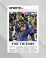 2024 Michigan Wolverines National Championship: 'THE VICTORS' - Framed Newspaper Print - Title Game Frames