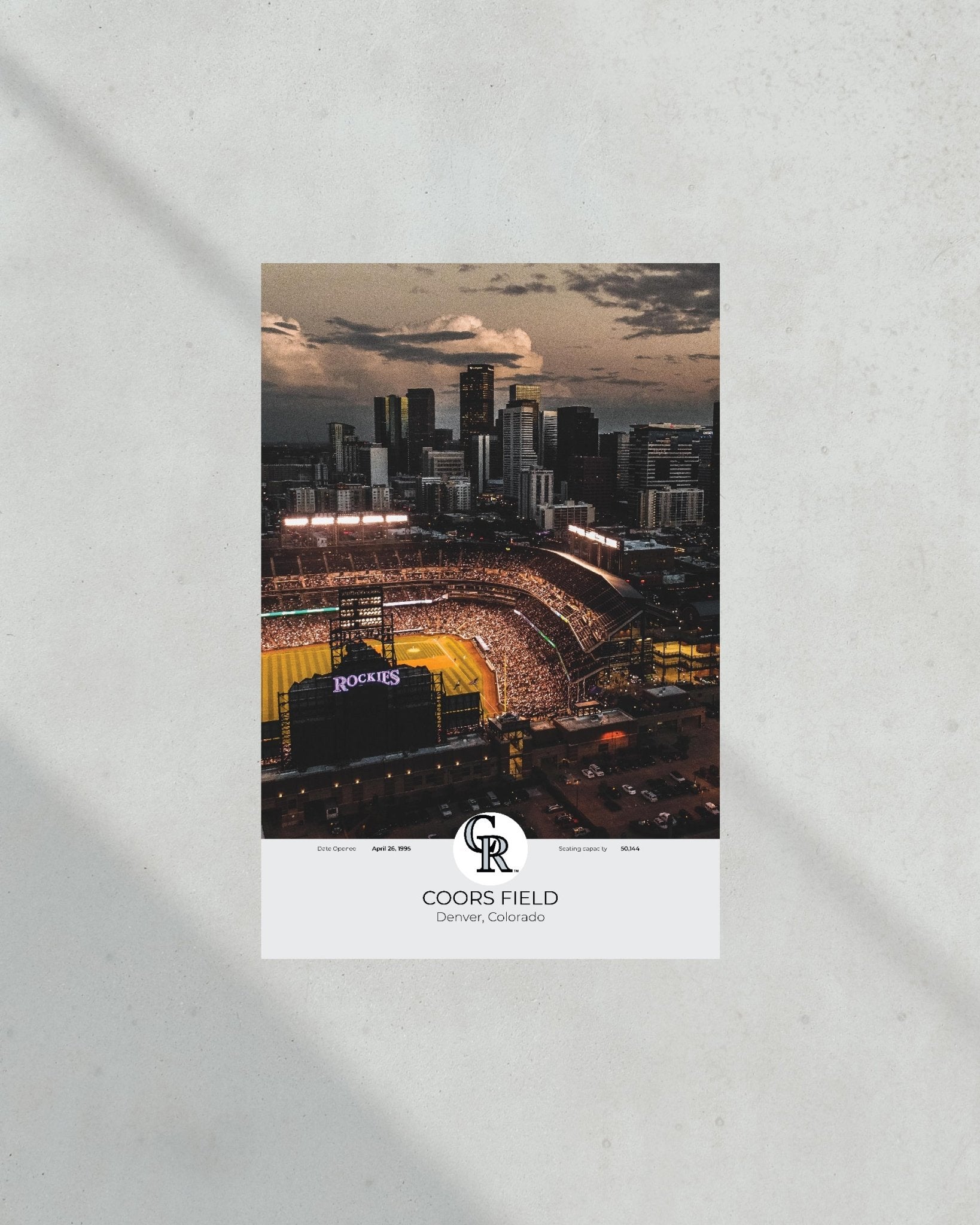 Colorado Rockies Coors Field Framed Print - Title Game Frames