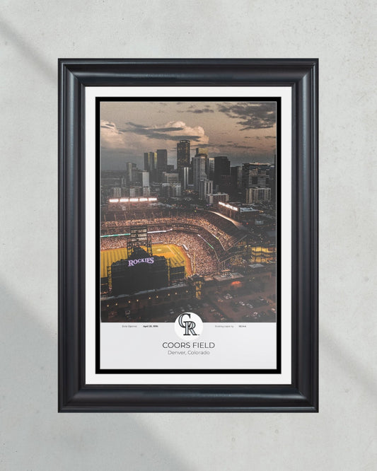 Colorado Rockies Coors Field Framed Print - Title Game Frames