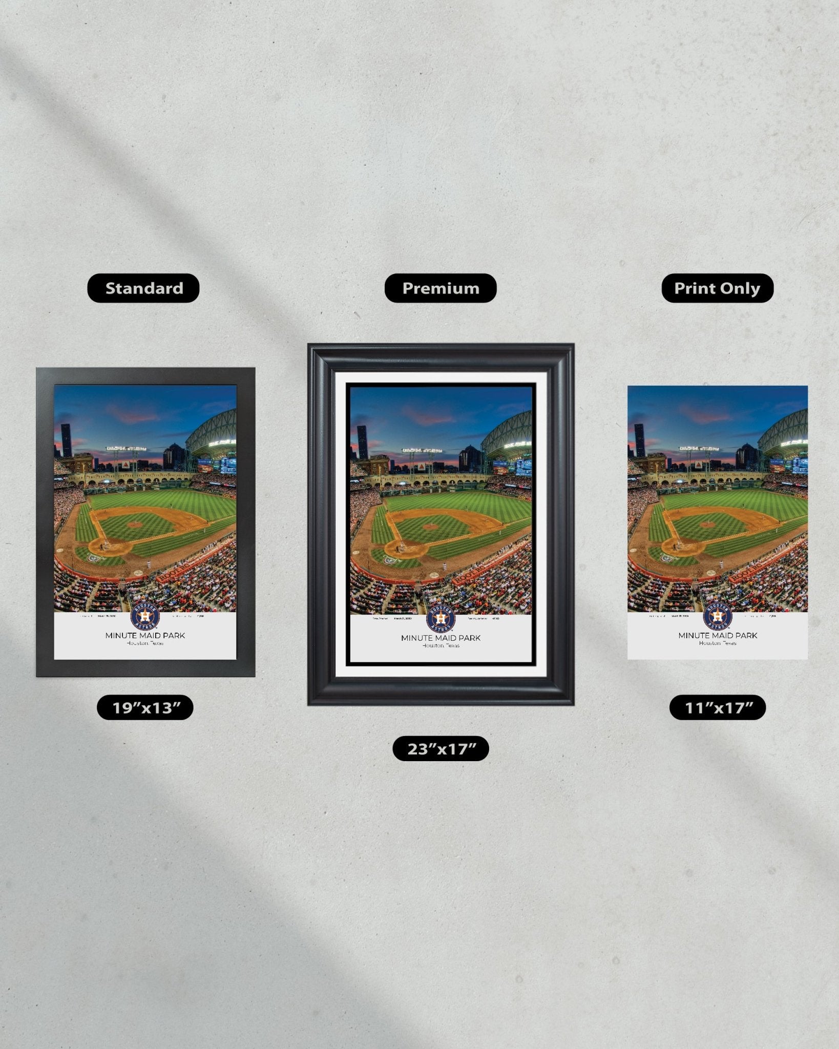 Houston Astros Minute Maid Park Framed Print - Title Game Frames