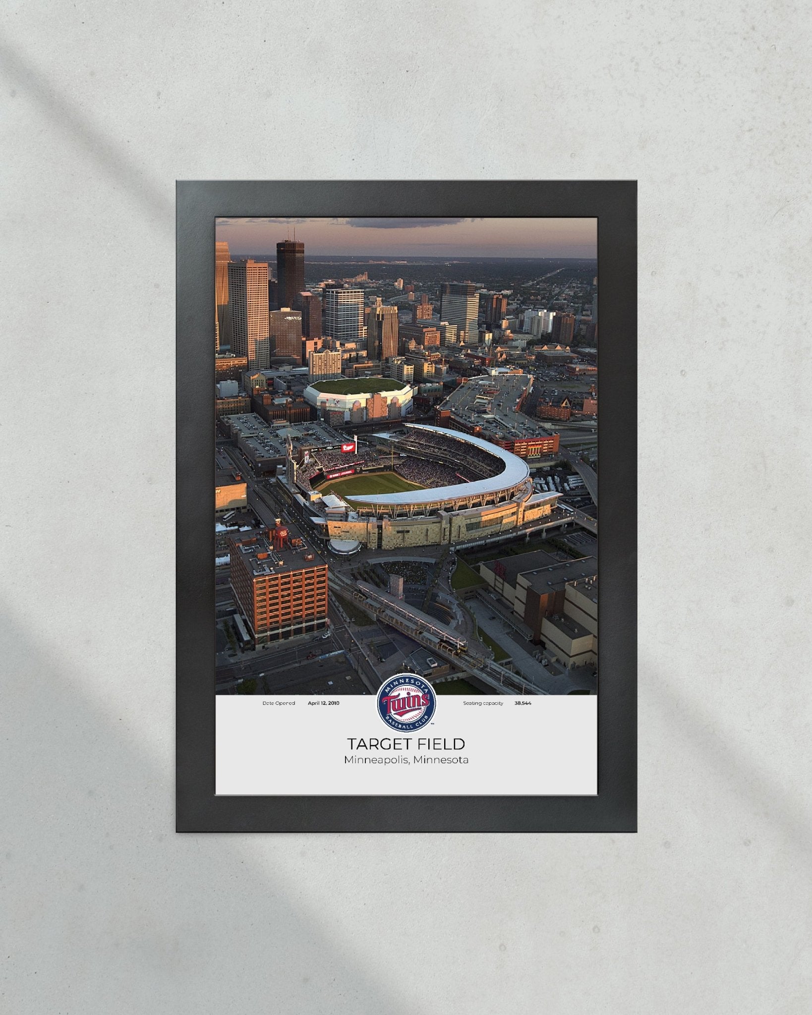 Minnesota Twins Target Field Framed Print - Title Game Frames