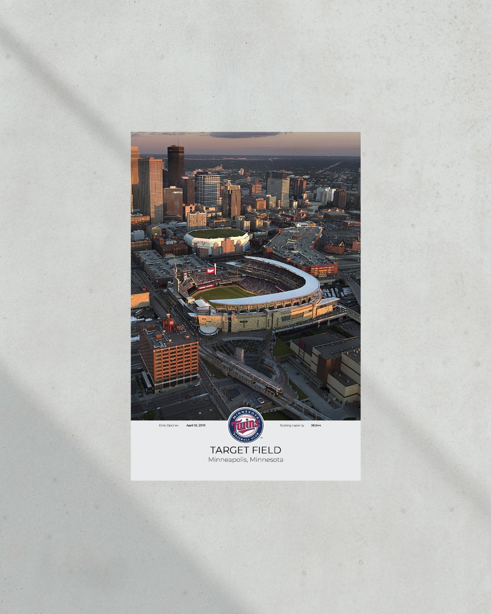 Minnesota Twins Target Field Framed Print - Title Game Frames