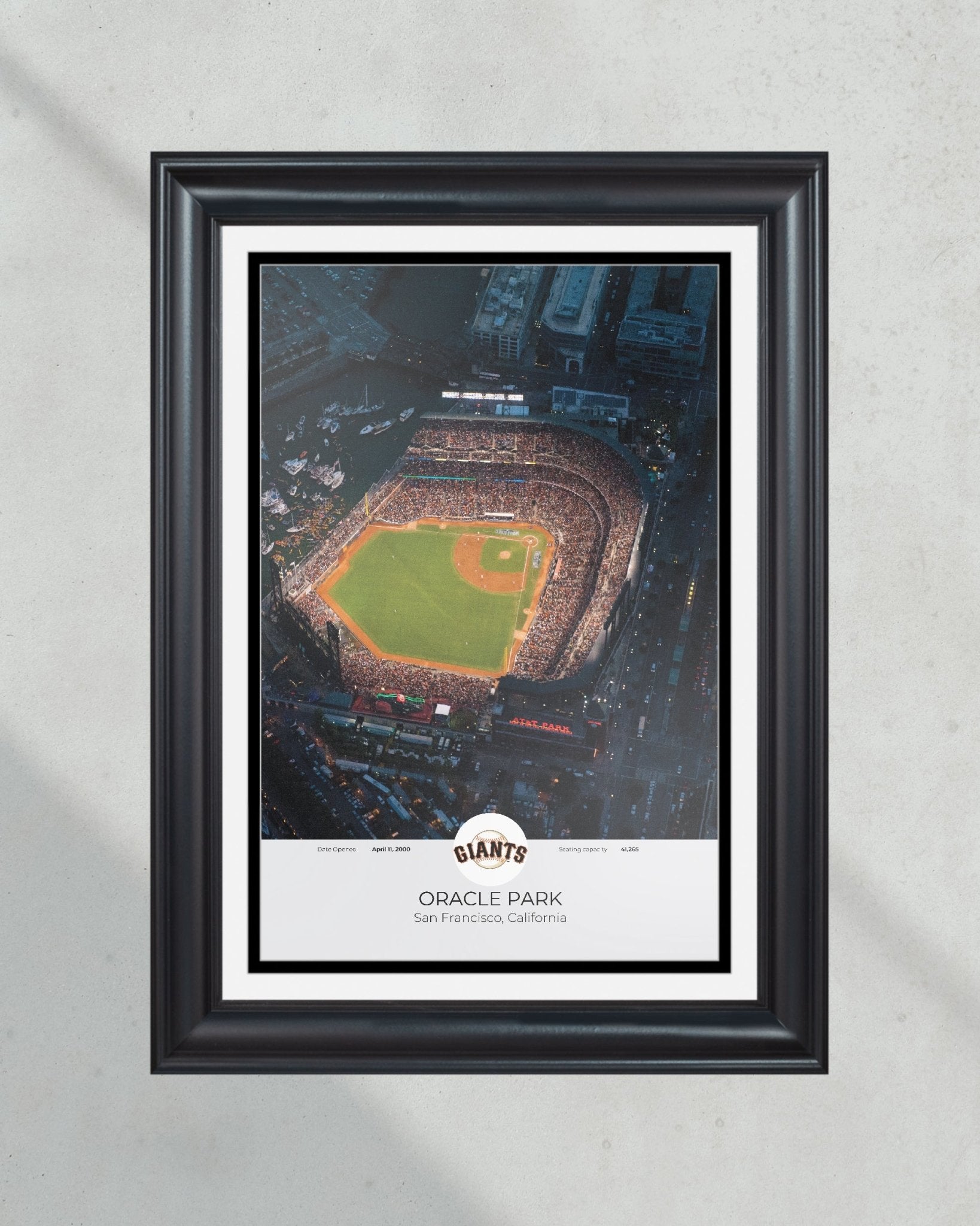 San Francisco Giant Oracle Park Framed Print – TitleGameFrames.com
