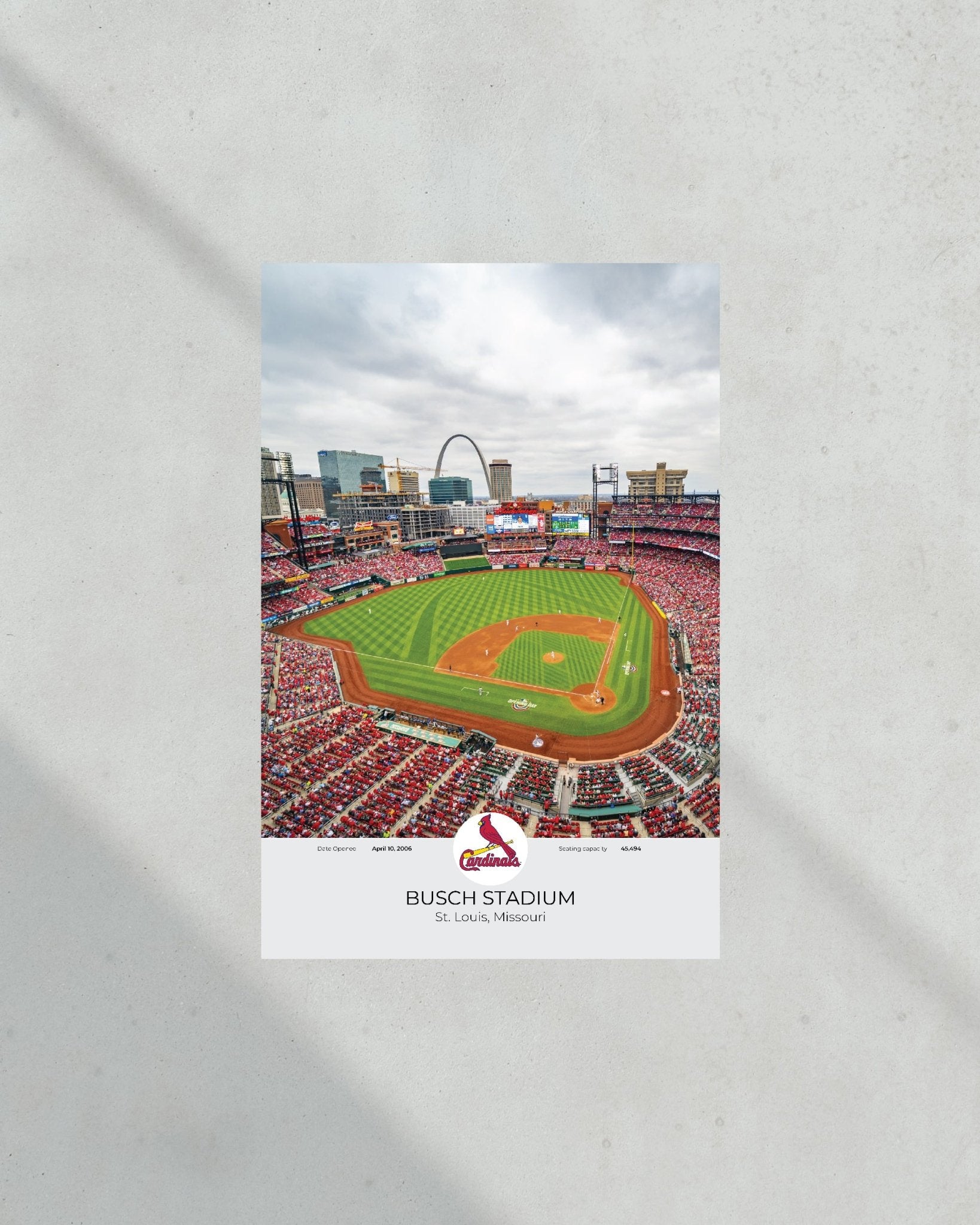 St Louis Cardinals Busch Stadium Framed Print - Title Game Frames